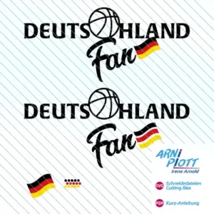 SVG Plotterdatei für Basketball-Fans für Shirts und Sticker